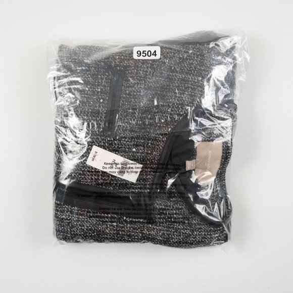 NEW BANANA REPUBLIC black/grey asymmetrical blazer size 2 P - Picture 8 of 8